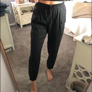 LF Black cargo joggers